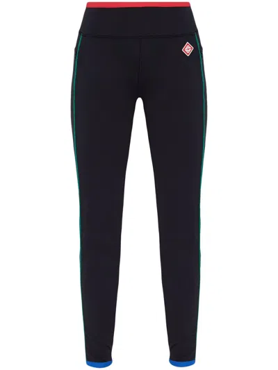 Casablanca Logo-patch Leggings In Black