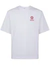 Casablanca Montaigne Sportif Crewneck Graphic Print T-shirt In White