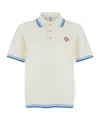 Casablanca White Shirt With Classic Collar And Chest Logo Patch In Cotton Man In White