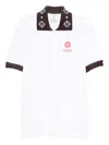Casablanca Oversized Polo Shirt Featuring Pointed Collar In White