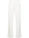 Casablanca Logo-patch Side-stripe Fleece Track Pants In Neutrals