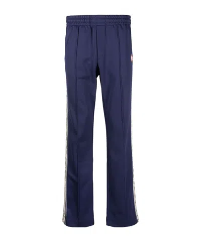 Casablanca Logo-patch Straight Track Pants In Blue