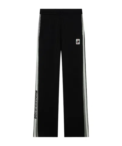 Casablanca Logo Patch Straight-leg Track Pants In Black