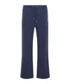 Casablanca Patch Open-hem Track Pants In Blue