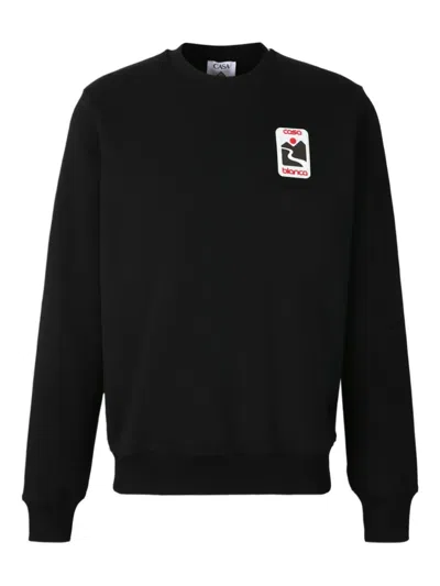 Casablanca Logo-patch Sweatshirt In Black
