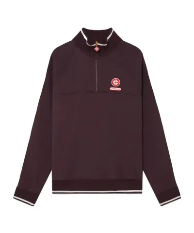 Casablanca Logo Patch Sweatshirt In Purple