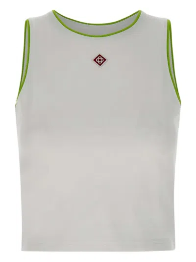 CASABLANCA LOGO-PATCH TANK TOP