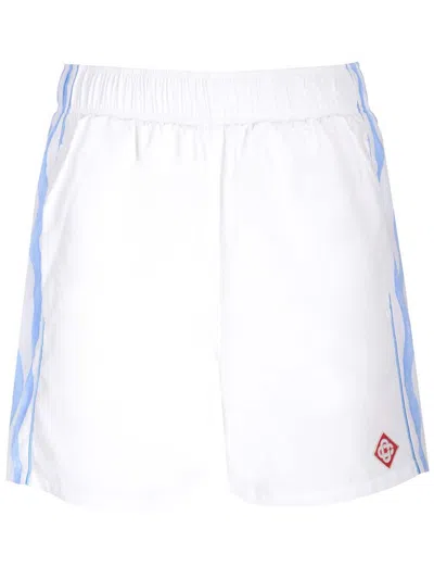 Casablanca White Midnight Acropolis Windbreaker Shorts