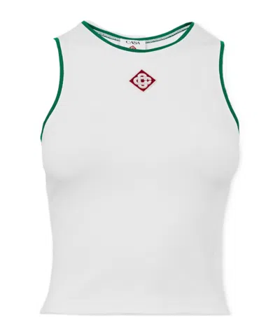 Casablanca Logo Patch Vest In White