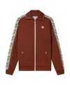 Casablanca Logo-patch Zip-up Jacket In Red