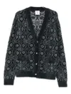 Casablanca Monogram Cardigan In Black