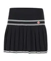 Casablanca Women Pleated Viscose Miniskirt In Black