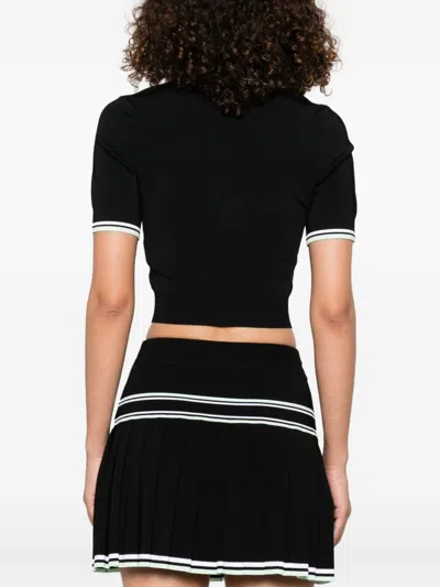 Casablanca Logo Polo Shirt In Black