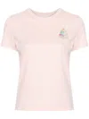 Casablanca Womens Pale Pink Memphis Brand-print Organic Cotton-jersey T-shirt In Pink