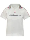 Casablanca Dynamic Logo Jacquard Football T-shirt In White