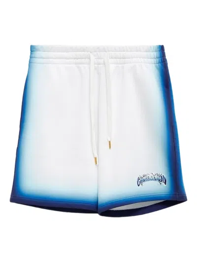 CASABLANCA LOGO-PRINT SHORTS