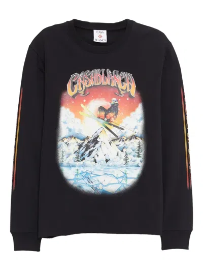 CASABLANCA LOGO-PRINT SWEATSHIRT