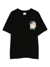 Casablanca Galactic Connection Crewneck T-shirt In Black