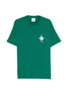 Casablanca Musique Ornate Ceiling Crewneck Short Sleeve Tshirt In Green