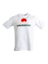 Casablanca White Crewneck T-shirt With Logo On The Front In White