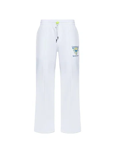 Casablanca Logo-print Track Pants In White