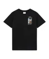 Casablanca La Night Oversized Logo-print Organic Cotton-jersey T-shirt In Black