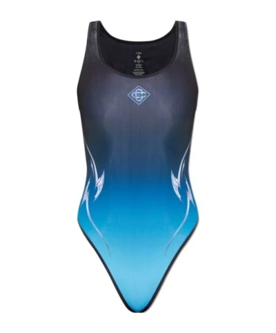 CASABLANCA CASABLANCA LOGO PRINTED ONE-PIECE SWIMSUIT