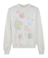 Casablanca Graphic-print Crew-neck Sweatshirt In White