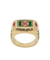 Casablanca Tennis Club Signet Ring In Yellow