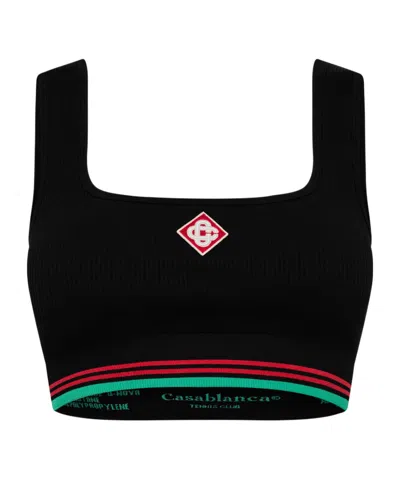 Casablanca Logo Seamless Vest In Black