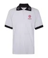 Casablanca Oversized Polo Shirt Featuring Pointed Collar In White