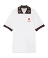 Casablanca Oversized Polo Shirt Featuring Pointed Collar In White