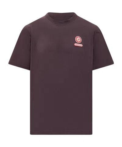 Casablanca Logo Short-sleeved T-shirt In Black