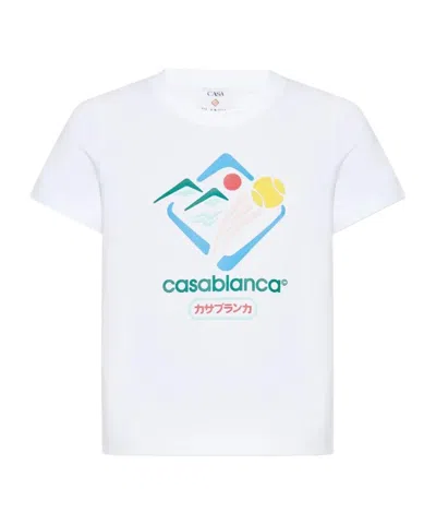 CASABLANCA LOGO SHORT-SLEEVED T-SHIRT