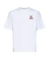 Casablanca Oversized T-shirt With Dragonfly Floral Print In White