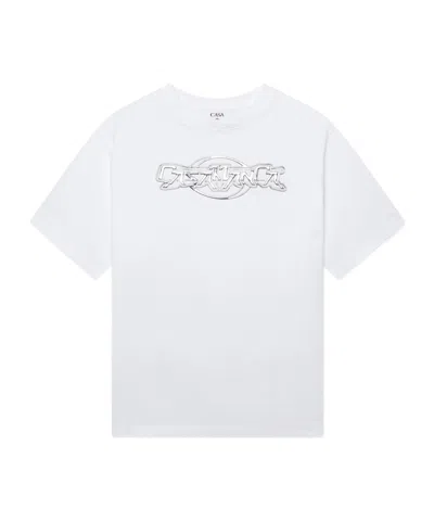 Casablanca Logo Short-sleeved T-shirt In White