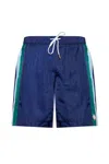 Casablanca Pleated Nylon Sports Shorts In Blue
