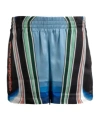 Casablanca Graphic-pattern Silk Shorts In Multi