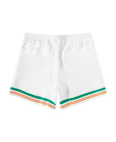 Casablanca Shorts In Seta Bianca In White