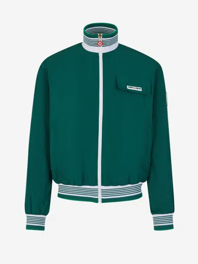 Casablanca Shell Suit Track Jacket In Dark Green