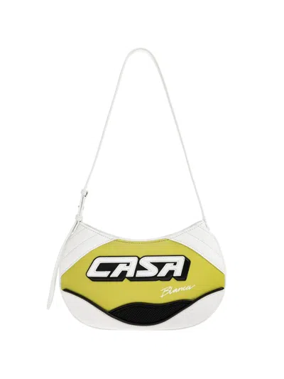 Casablanca Logo Tote Bag In White