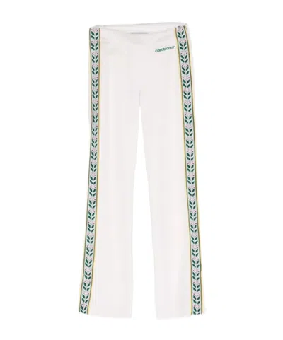 Casablanca Logo Track Pants In White