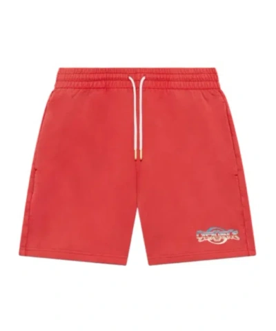 Casablanca Logo Track Shorts In Red