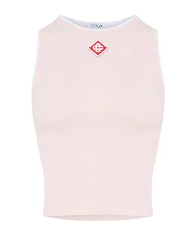 Casablanca Logo Vest In Pink