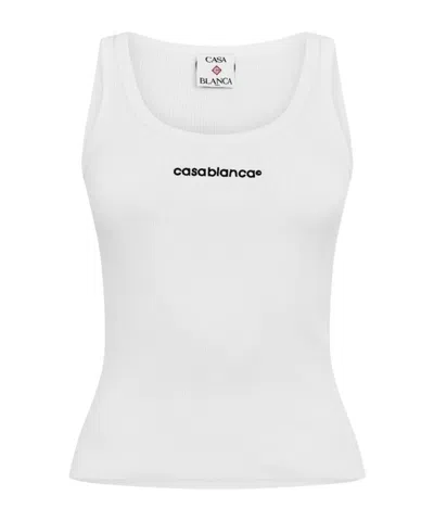 Casablanca Logo Vest In White