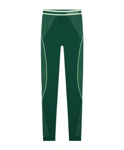 Casablanca Logo Waistband Leggings In Green