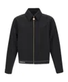 Casablanca Logo Zip-up Casual Jacket In Black