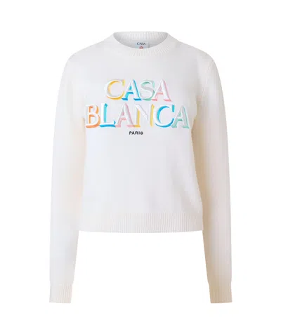 Casablanca Logo-detail Sweatshirt In Blue
