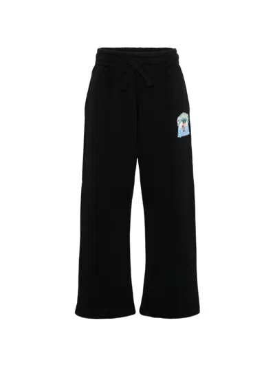 Casablanca Kids' Logo-detail Track Pants In Black