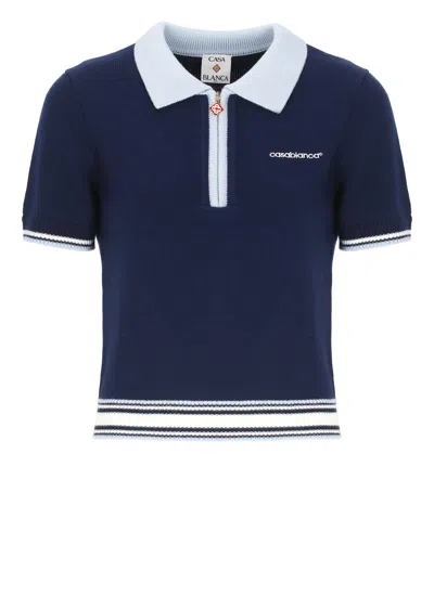 CASABLANCA LOGOED POLO SHIRT